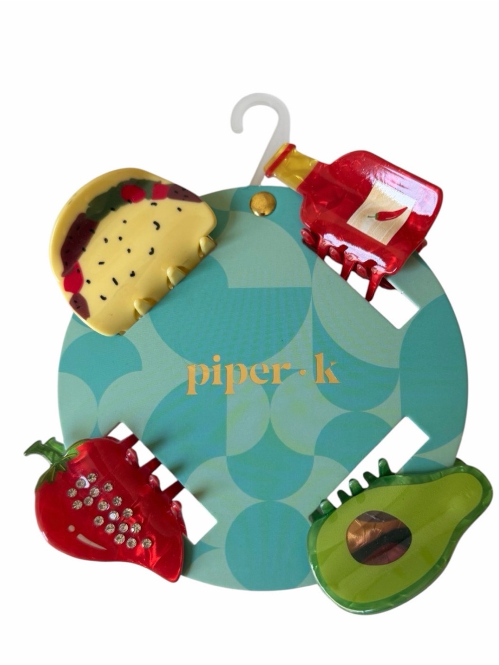 Piper K Taco Night Theme Hairclips